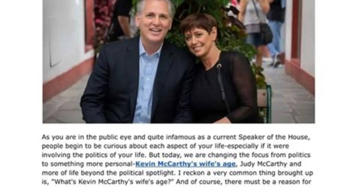 Unveiling the Personal Life of Kevin Mccarthy: Is He Married?